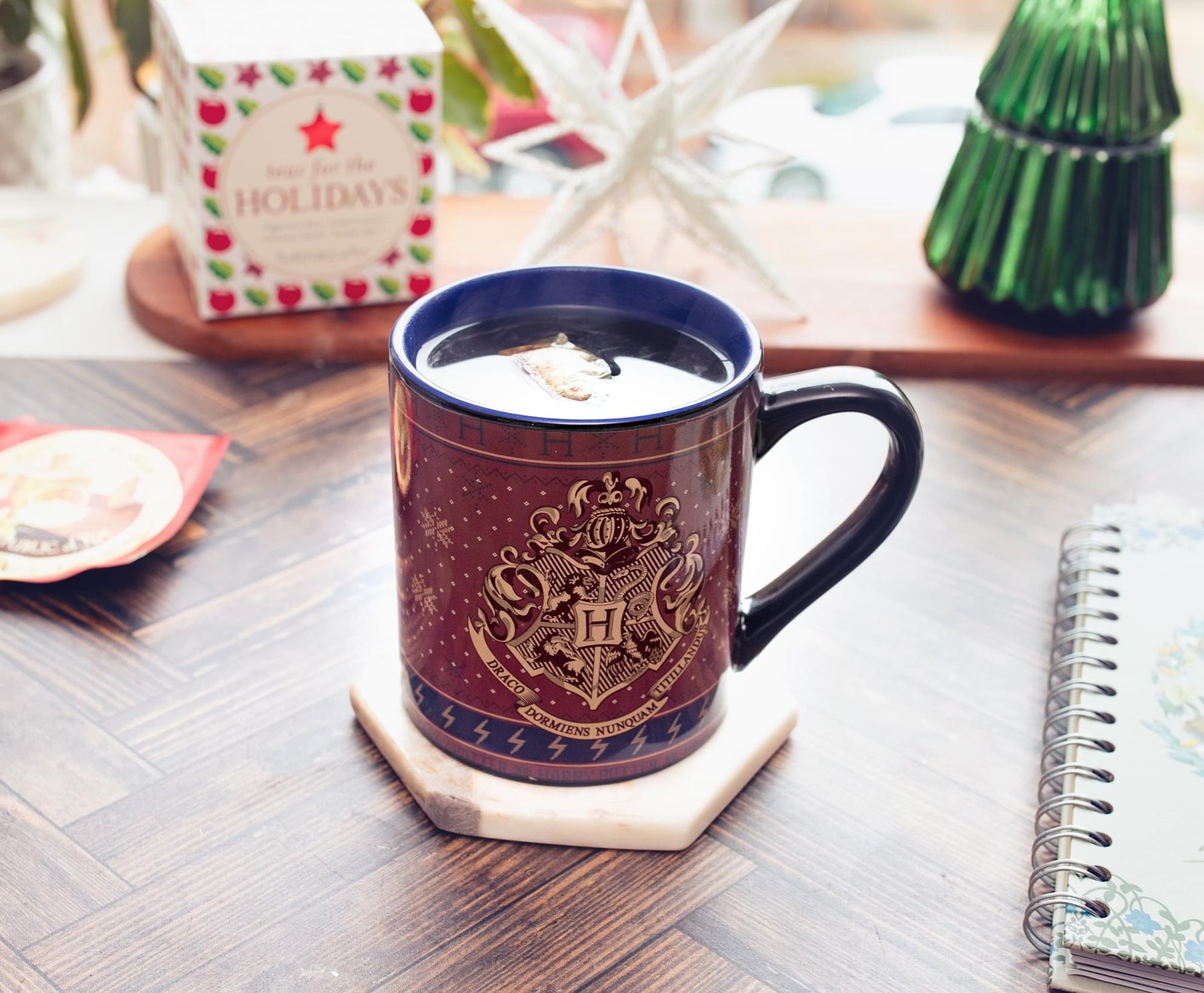 Harry Potter Hogwarts Holiday Sweater Heat-Reveal Ceramic Mug | Holds 14 Ounces