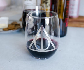 Harry Potter Icons 20-Ounce Stemless Glasses | Set of 2