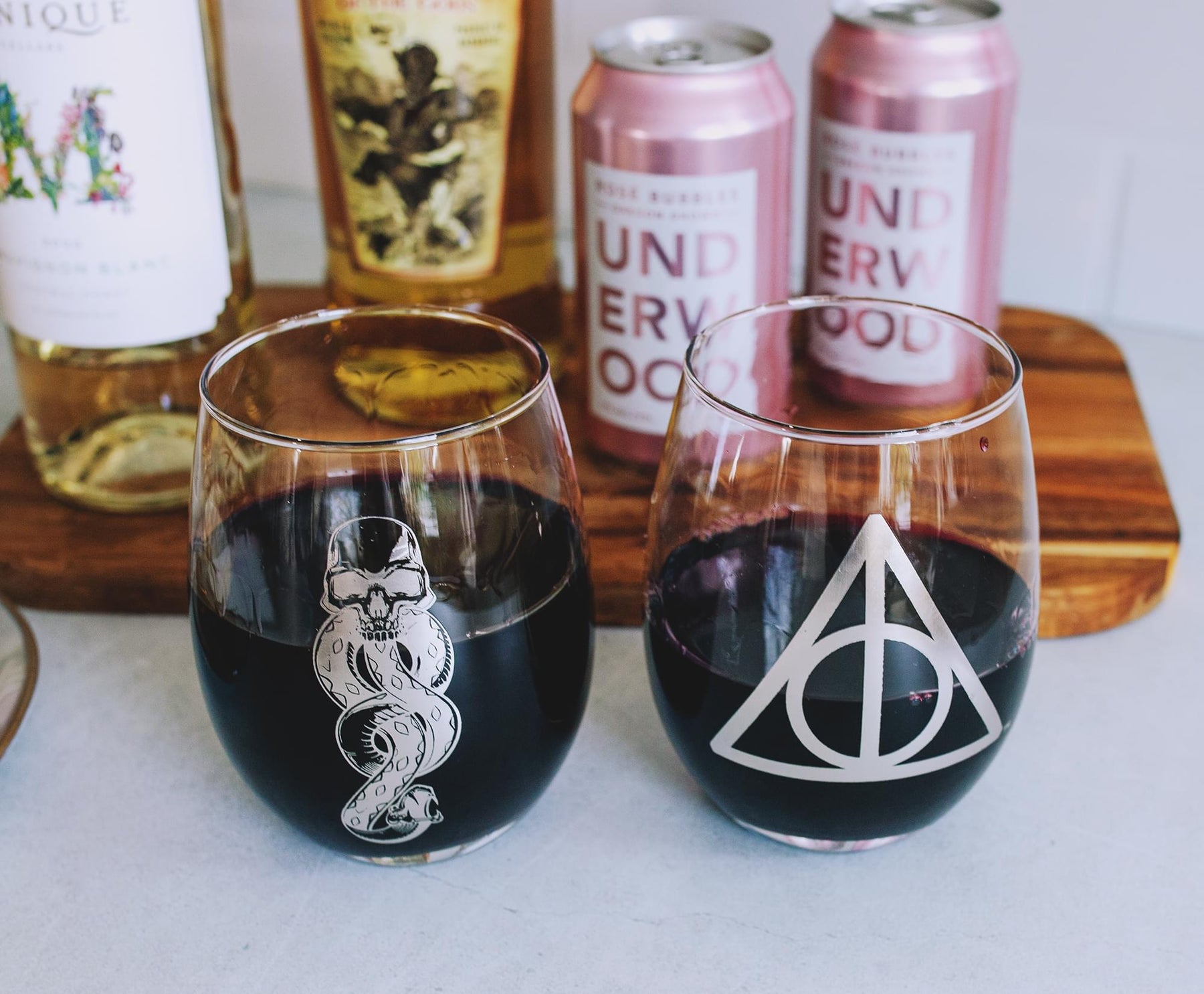 Harry Potter Icons 20-Ounce Stemless Glasses | Set of 2