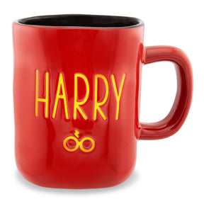 Harry Potter Wax Resist Ceramic Pottery Mug | Holds 25 Ounces