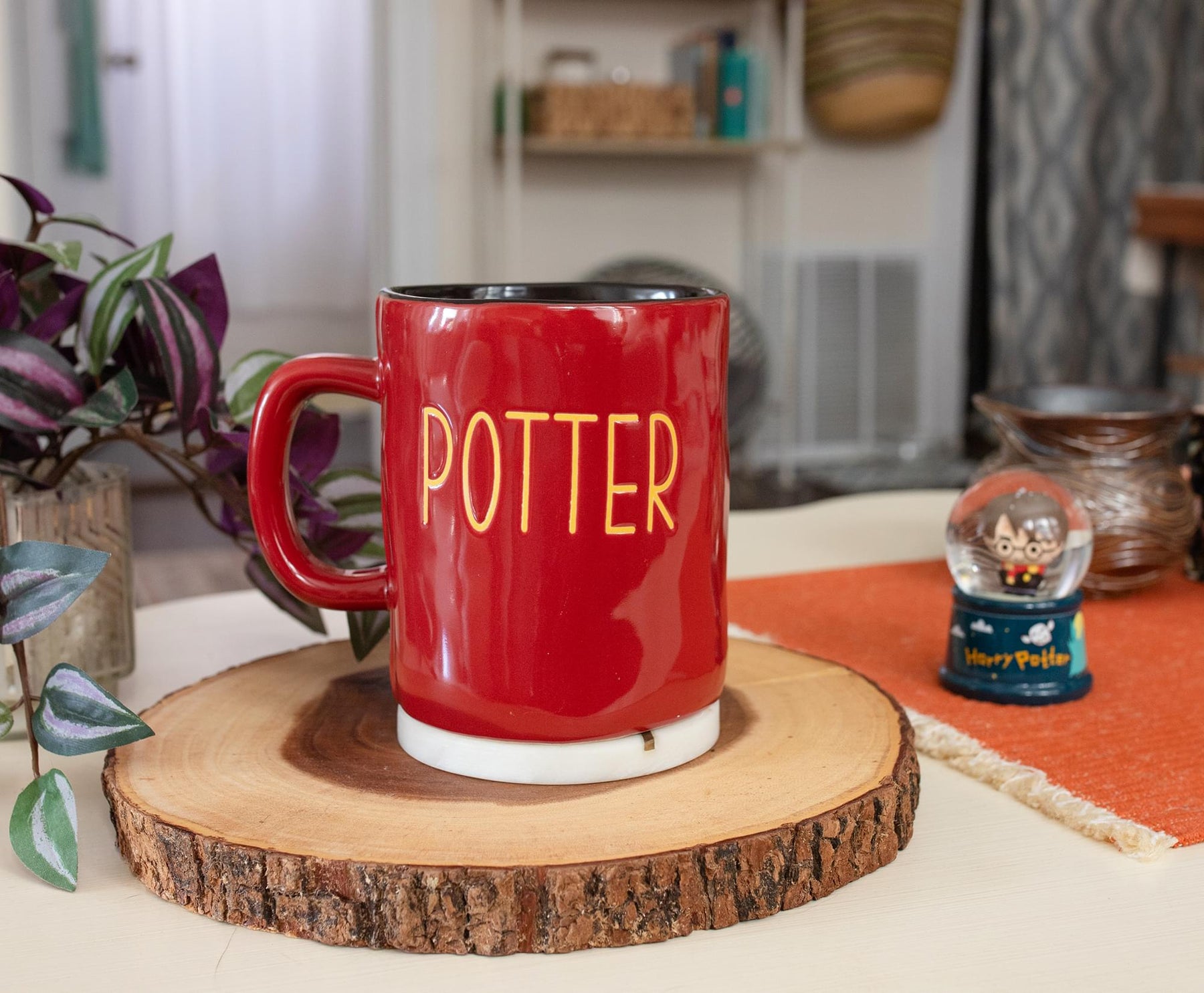 Harry Potter Wax Resist Ceramic Pottery Mug | Holds 25 Ounces