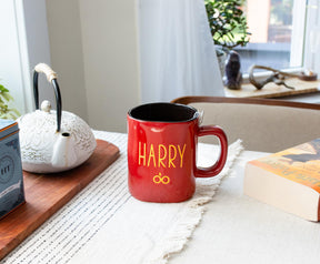 Harry Potter Wax Resist Ceramic Pottery Mug | Holds 25 Ounces