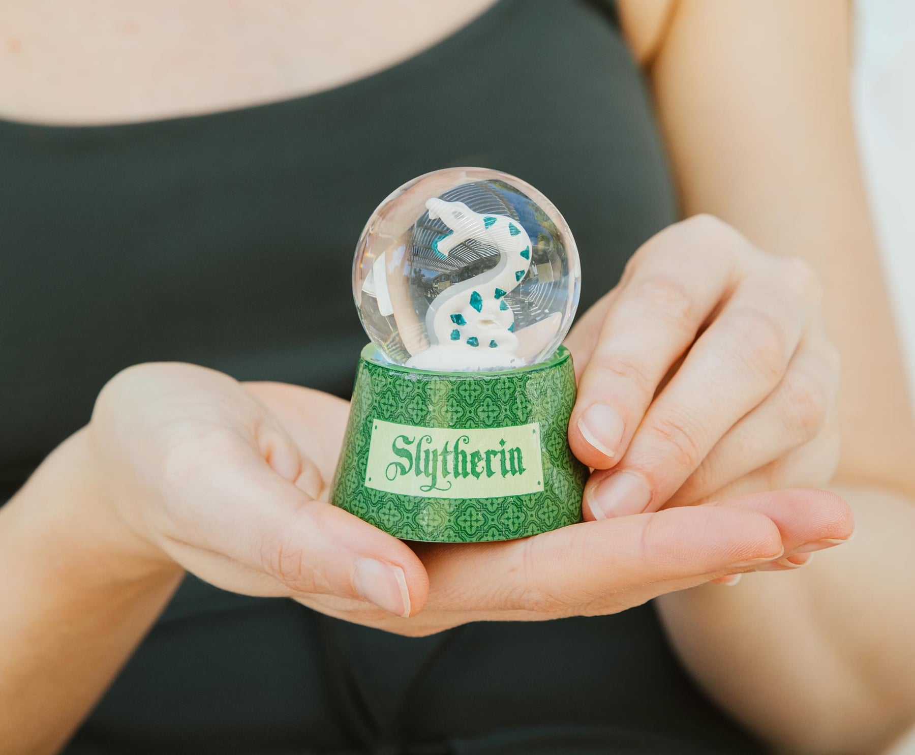 Harry Potter House Slytherin Snake Mini Snow Globe | 3 Inches Tall