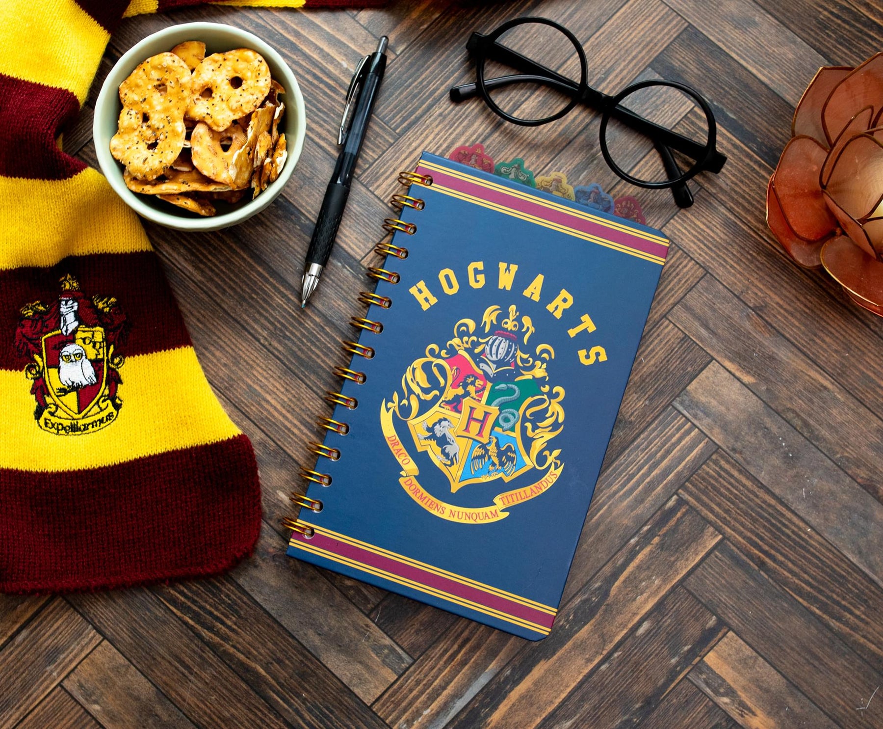 Harry Potter Hogwarts 5-Tab Spiral Notebook With 75 Sheets