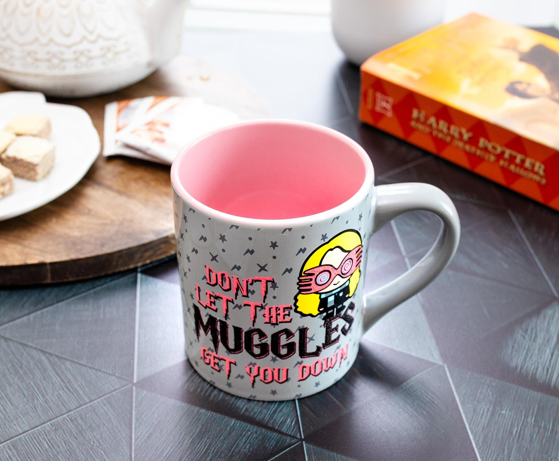 Harry Potter Luna Lovegood Muggle Glitter Ceramic Mug | Holds 14 Ounces