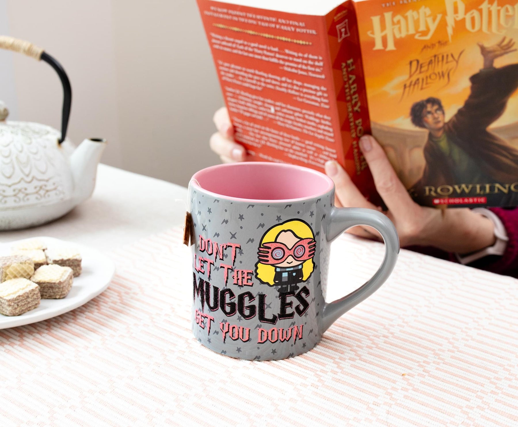 Harry Potter Luna Lovegood Muggle Glitter Ceramic Mug | Holds 14 Ounces