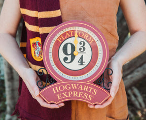 Harry Potter Hogwarts Express Platform 9 3/4 Desk Clock | 9 Inches Tall