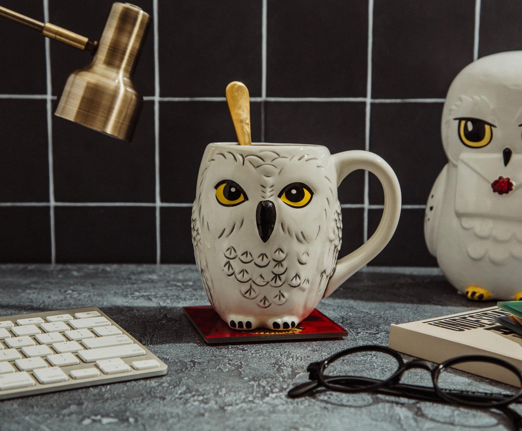 Harry Potter Hedwig Owl 3D Sculpted Ceramic Mug | Holds 20 Ounces