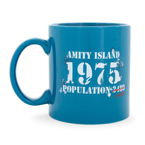 JAWS Amity Island Population Ceramic Mug | Holds 20 Ounces