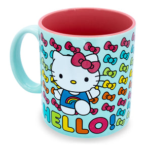 Sanrio Hello Kitty Hello Rainbows Ceramic Mug | Holds 20 Ounces