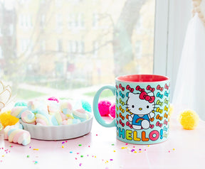 Sanrio Hello Kitty Hello Rainbows Ceramic Mug | Holds 20 Ounces