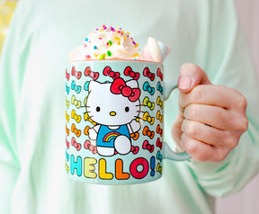 Sanrio Hello Kitty Hello Rainbows Ceramic Mug | Holds 20 Ounces