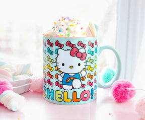 Sanrio Hello Kitty Hello Rainbows Ceramic Mug | Holds 20 Ounces