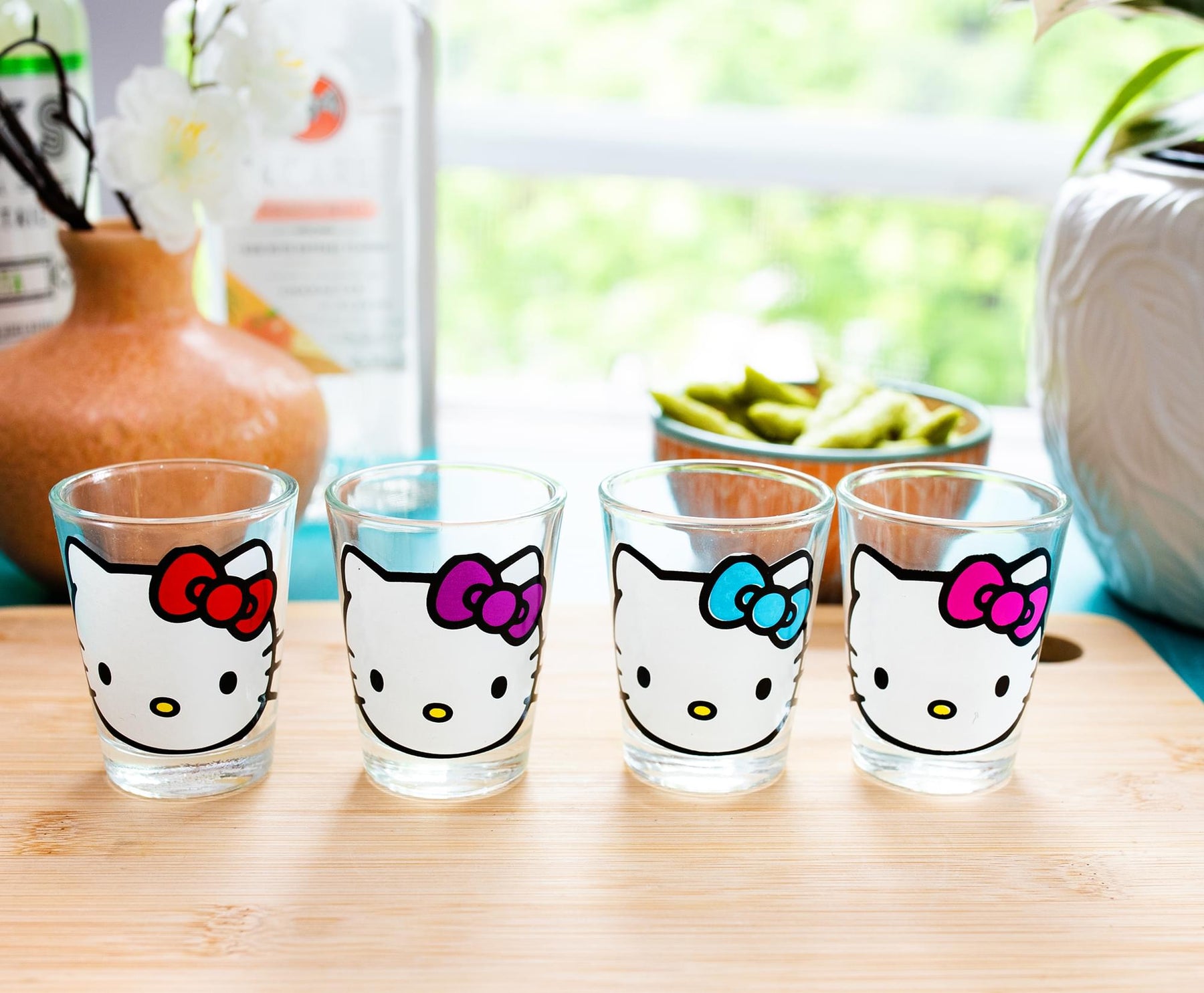 Sanrio Hello Kitty Faces 1.5-Ounce Mini Shot Glasses | Set of 4