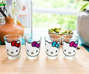 Sanrio Hello Kitty Faces 1.5-Ounce Mini Shot Glasses | Set of 4