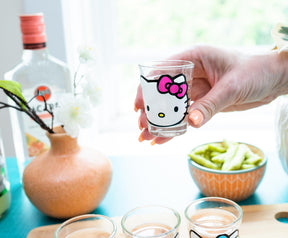 Sanrio Hello Kitty Faces 1.5-Ounce Mini Shot Glasses | Set of 4