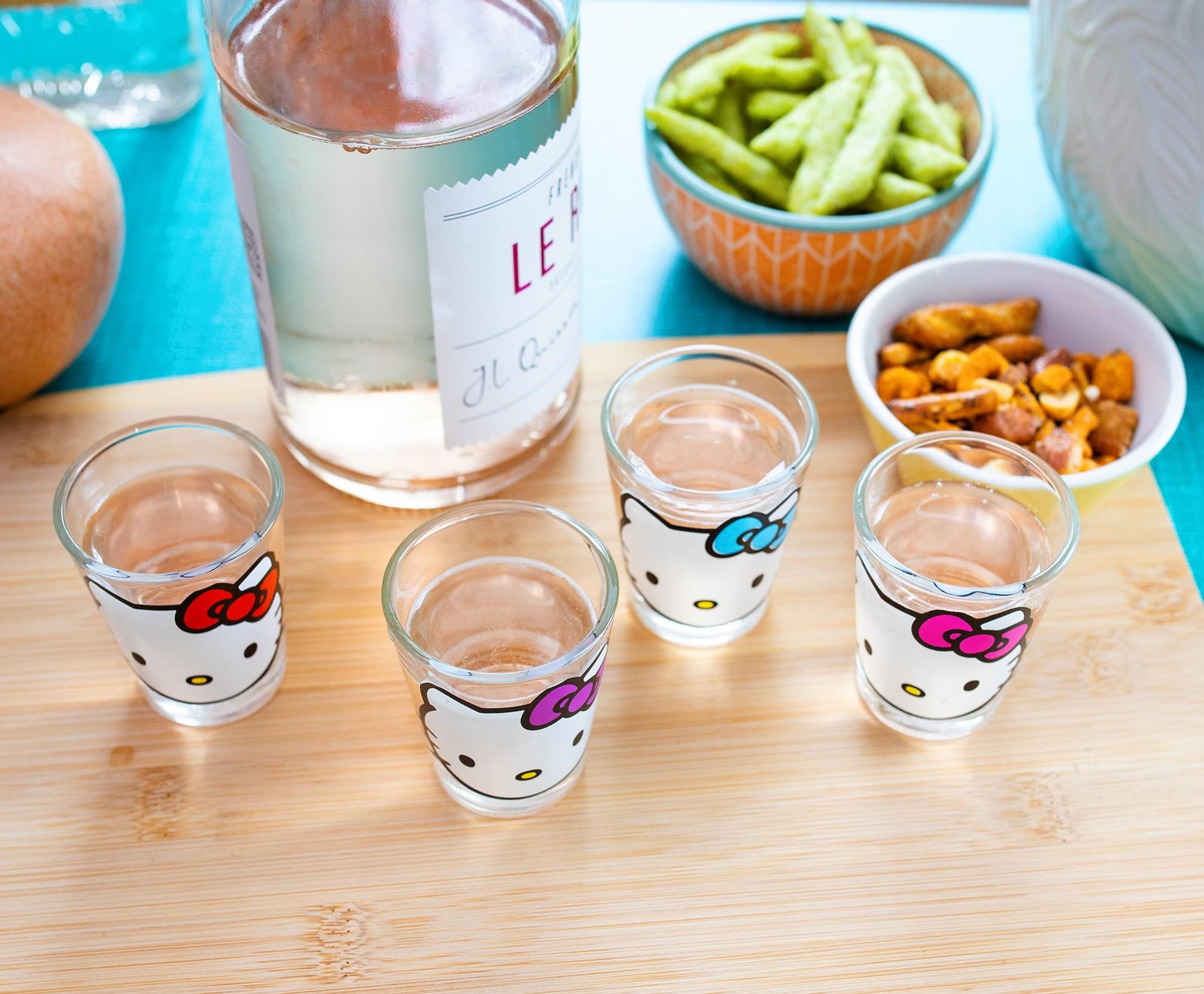 Sanrio Hello Kitty Faces 1.5-Ounce Mini Shot Glasses | Set of 4