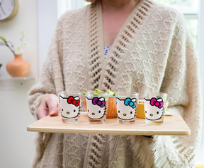 Sanrio Hello Kitty Faces 1.5-Ounce Mini Shot Glasses | Set of 4