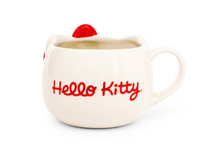 Hello Kitty Red Bow Ceramic 3D Molded Mug | Holds 22 Ounces