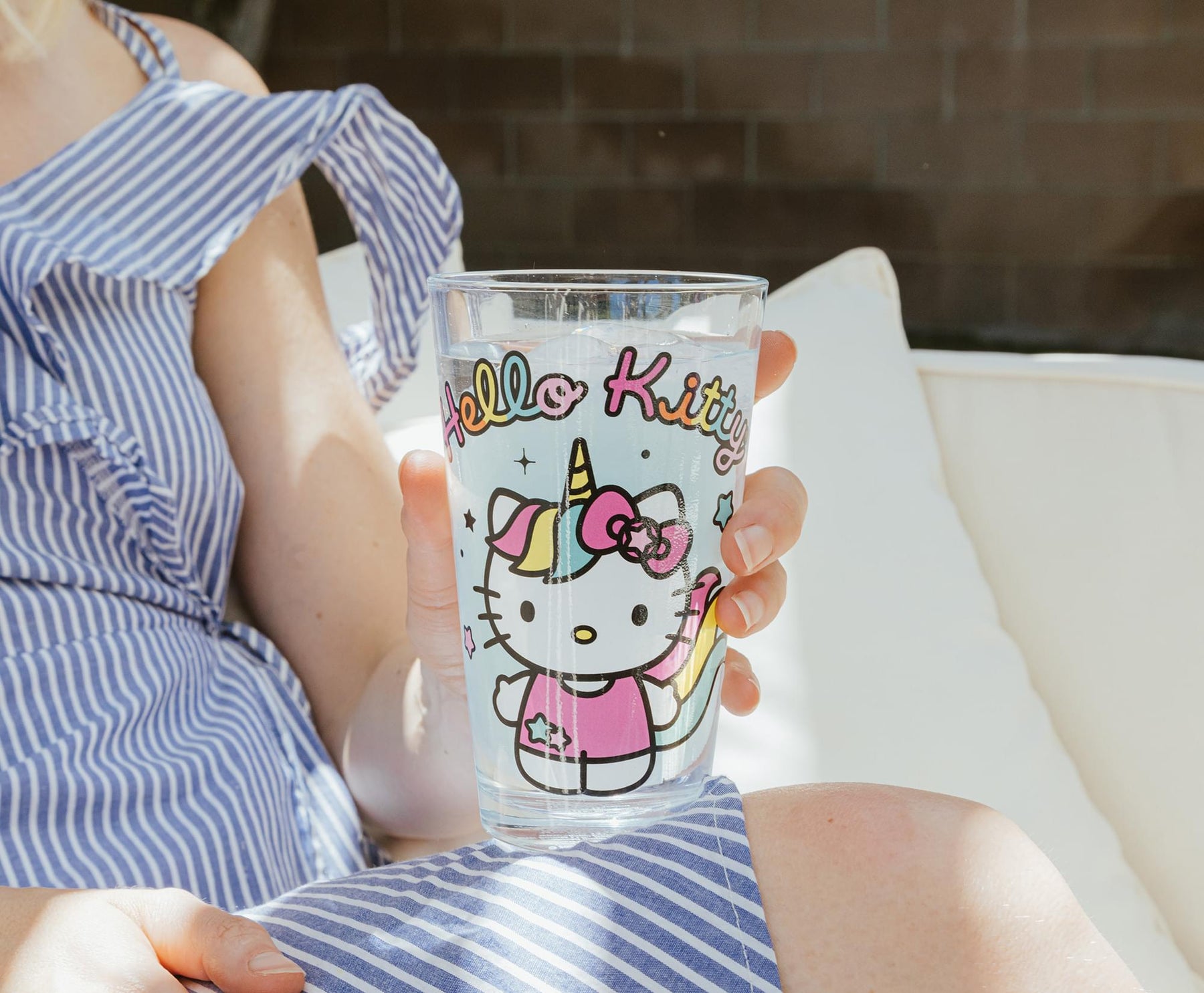 Sanrio Hello Kitty Unicorn 16-Ounce Pint Glasses | Set of 2