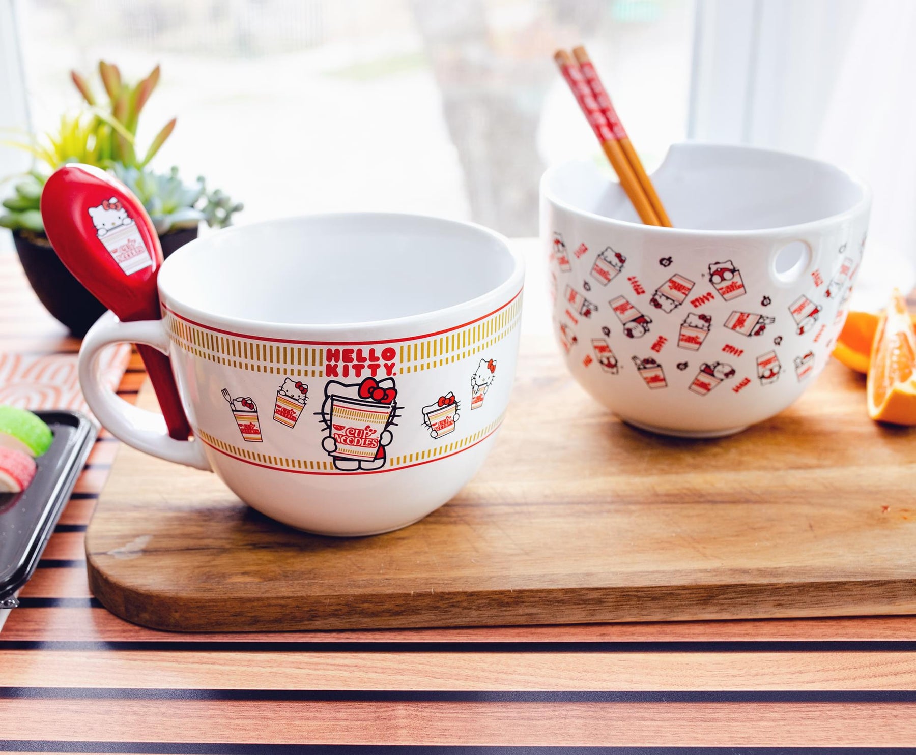 Kawaii Sanrio Ceramic Cup With Spoon - Kawaii Fashion Shop