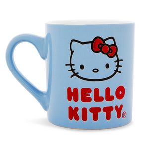 Sanrio Hello Kitty Logo Wax Resist Ceramic Mug | Holds 14 Ounces