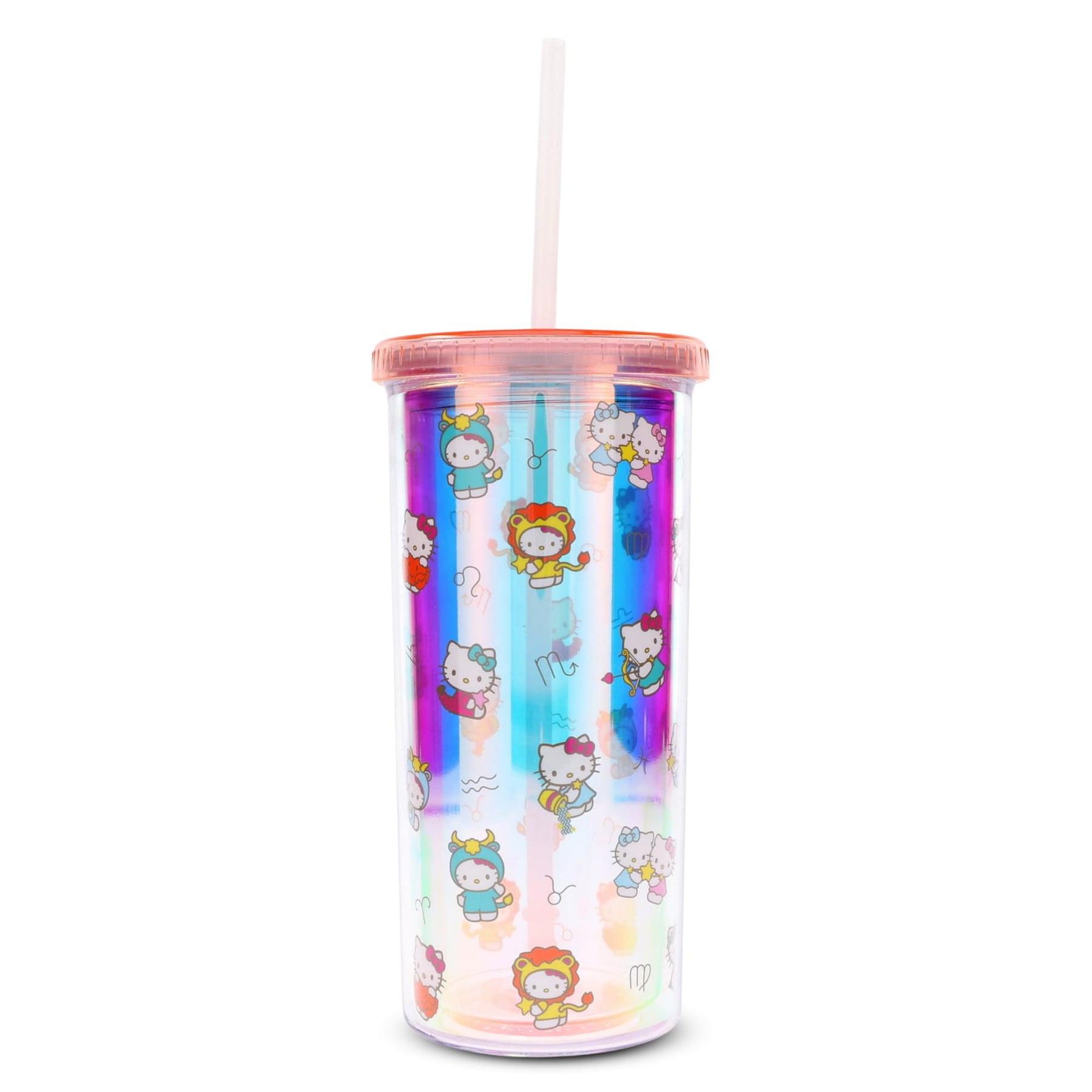 Sanrio Hello Kitty Zodiac Carnival Cup With Lid and Straw | Holds 20 Ounces