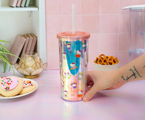 Sanrio Hello Kitty Zodiac Carnival Cup With Lid and Straw | Holds 20 Ounces