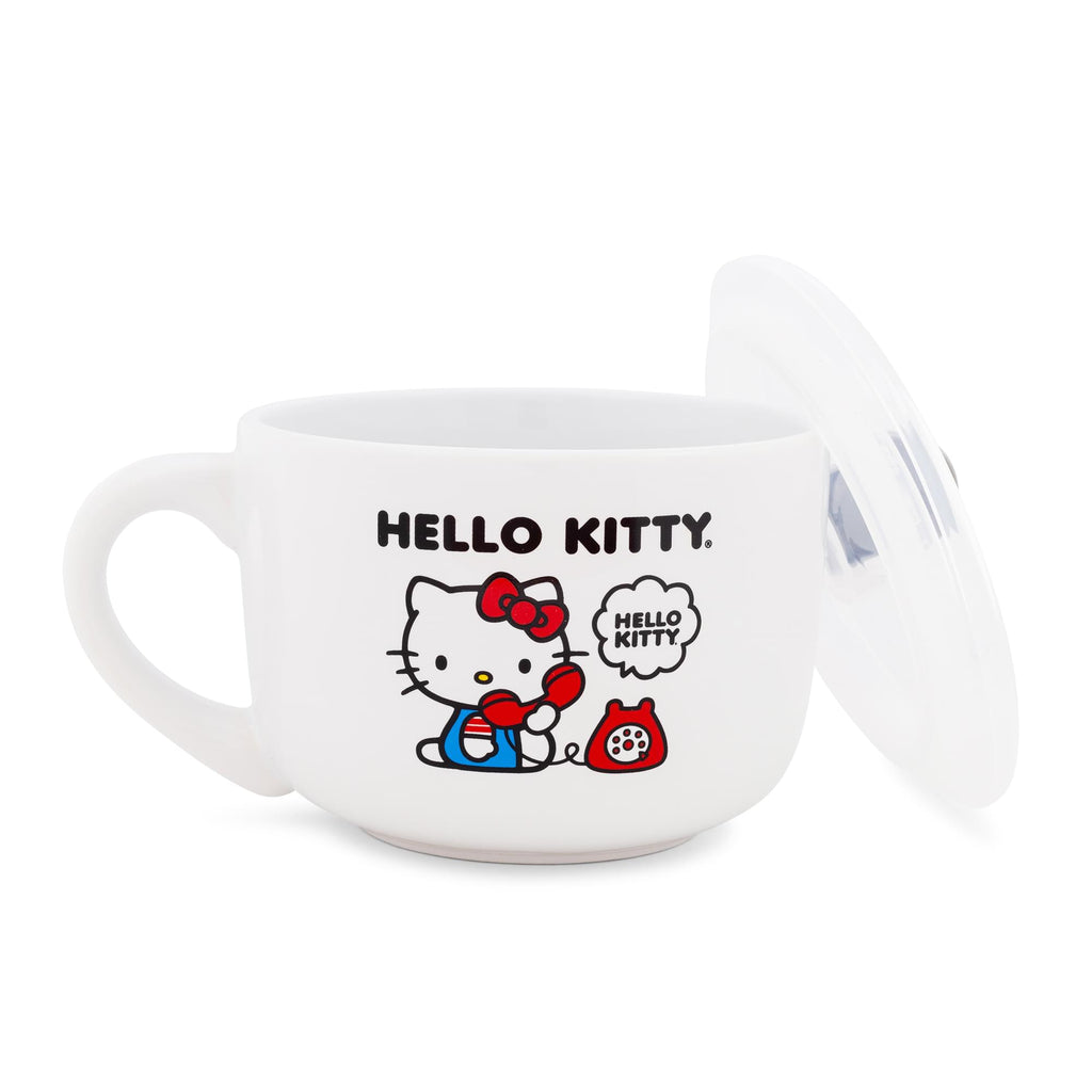 Hello hotsell Kitty Soup Mug with Lid + Measuring Cup