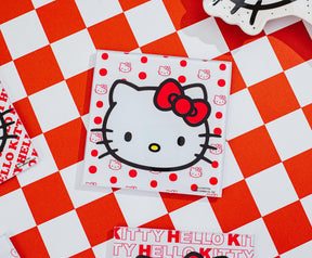 Sanrio Hello Kitty Red Bow Glass Coasters | Set of 4