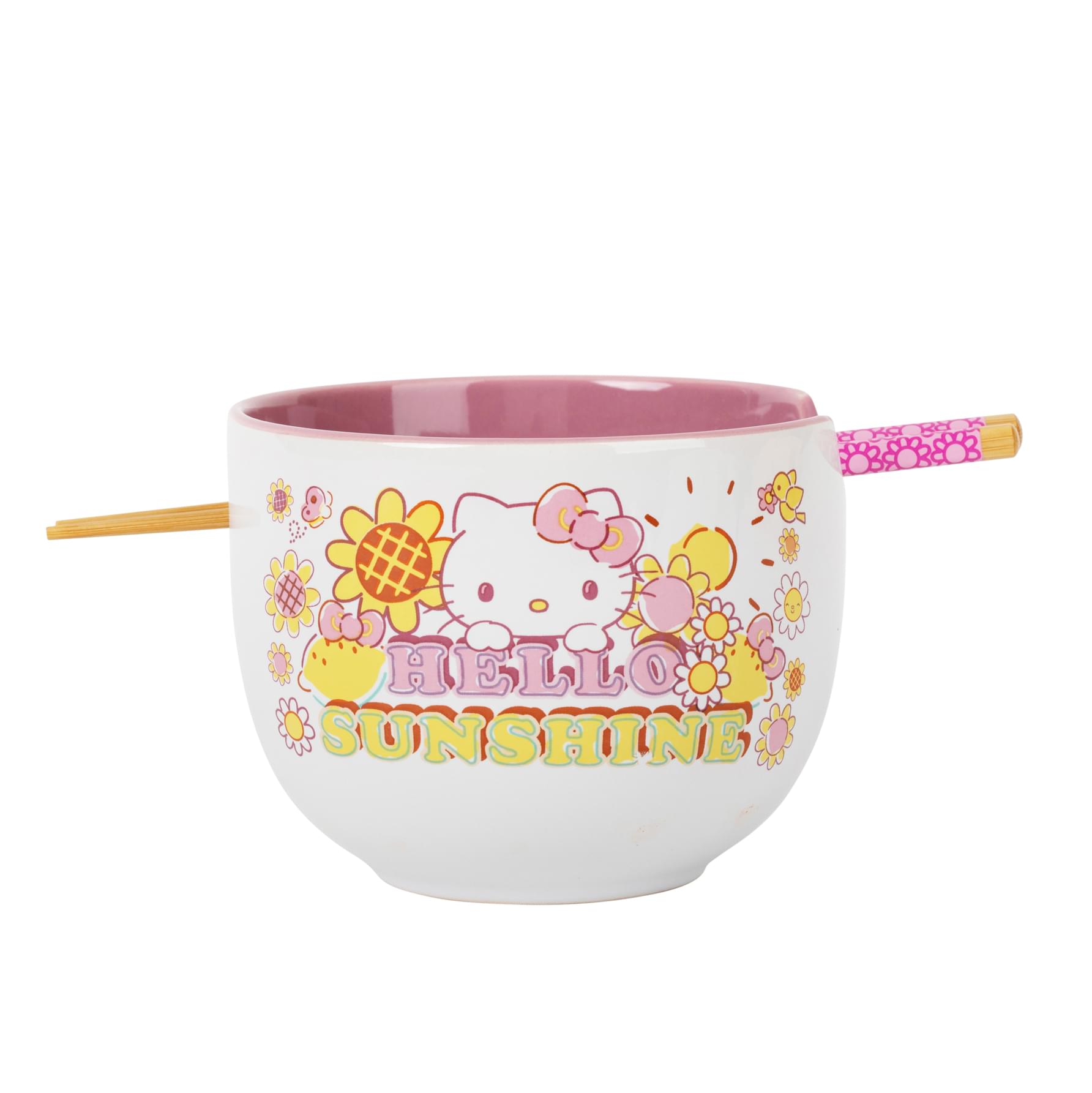 Sanrio Hello Kitty "Hello Sunshine" 20-Ounce Ramen Bowl and Chopstick Set