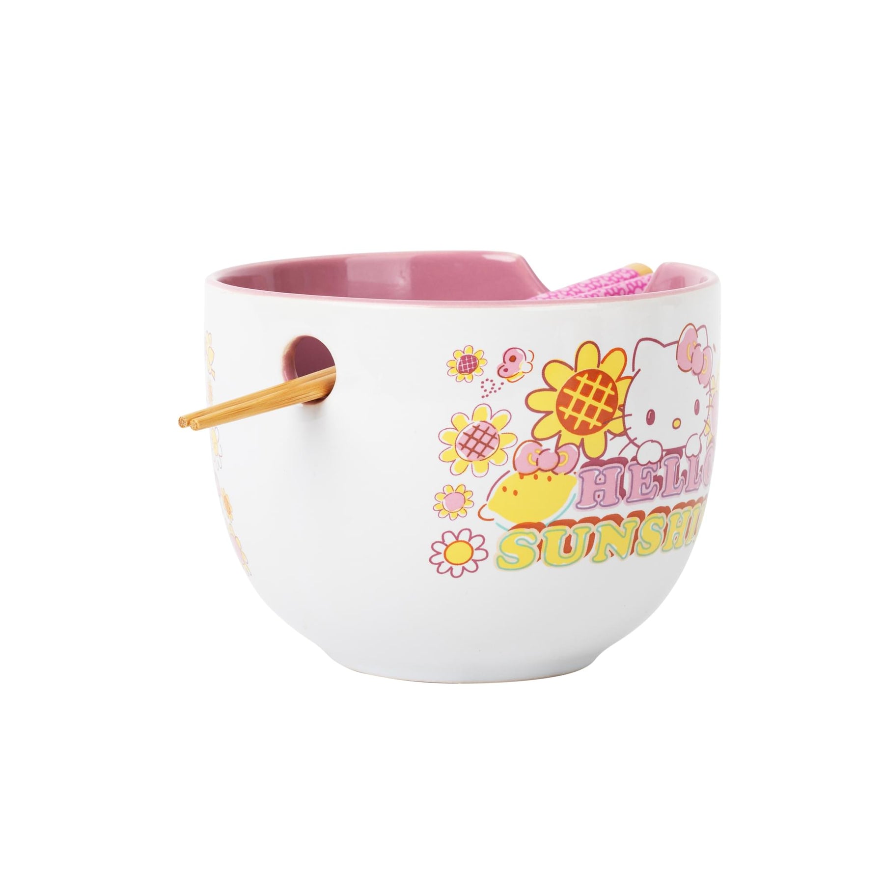 Sanrio Hello Kitty "Hello Sunshine" 20-Ounce Ramen Bowl and Chopstick Set