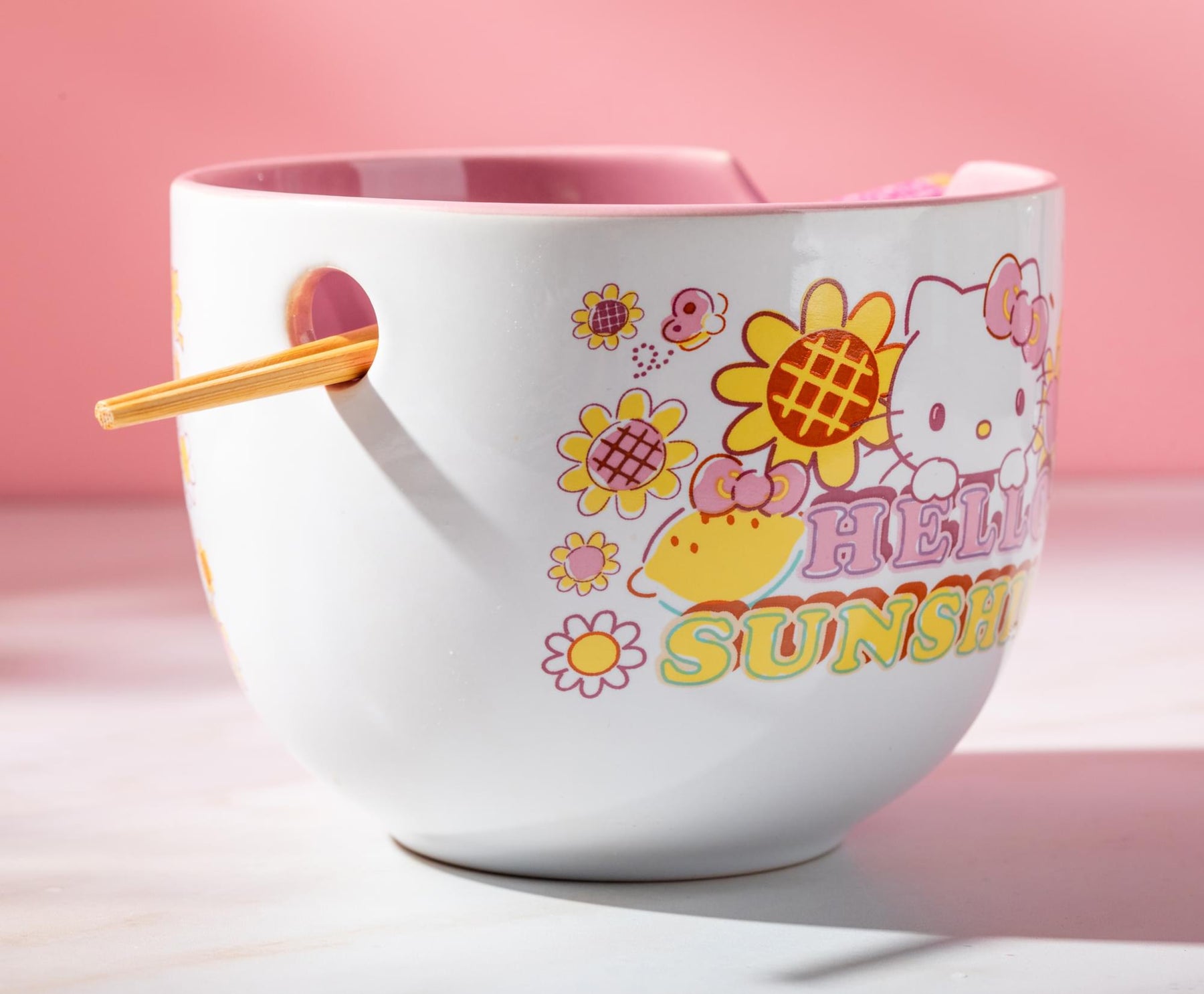 Sanrio Hello Kitty "Hello Sunshine" 20-Ounce Ramen Bowl and Chopstick Set