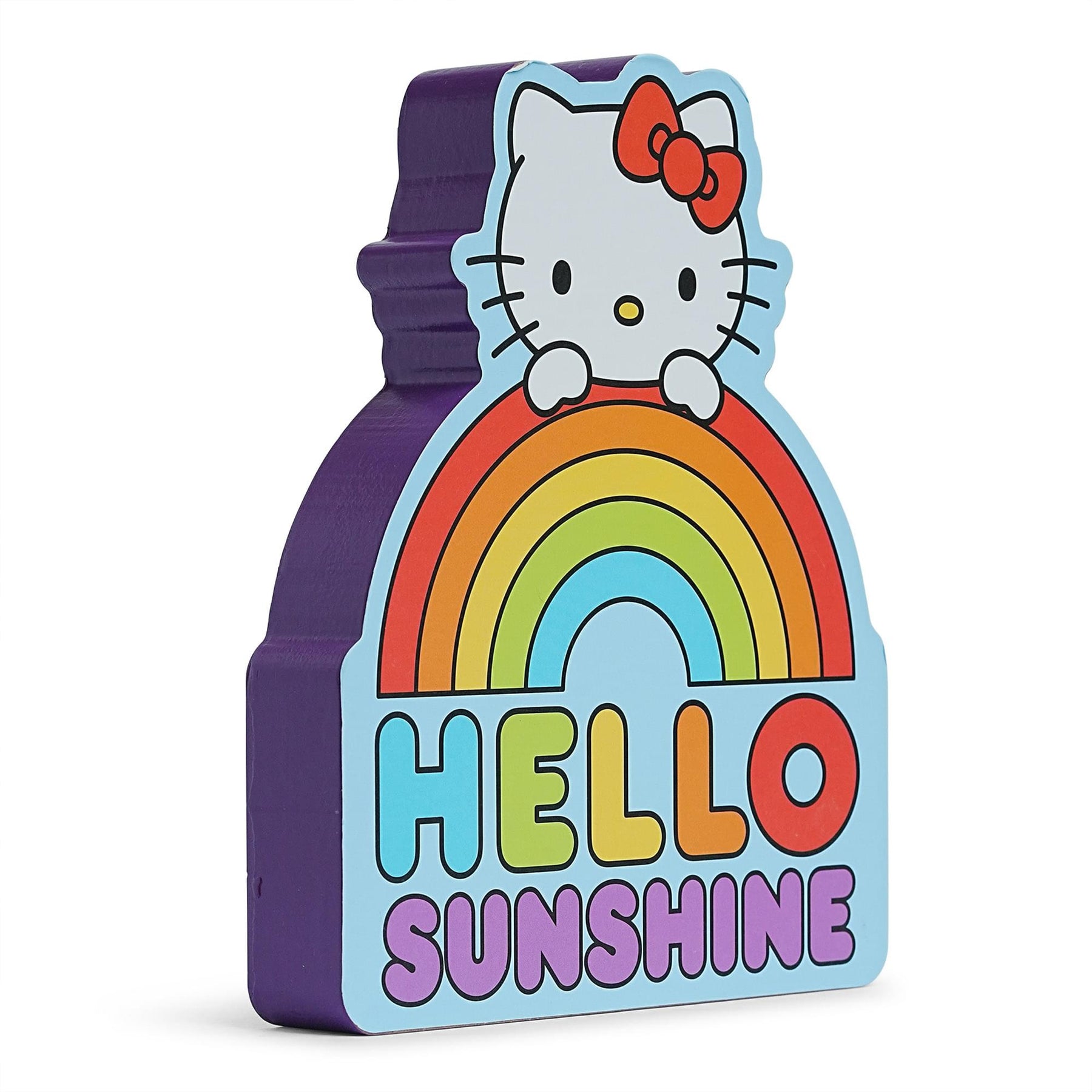 Sanrio Hello Kitty Rainbow Die-Cut Wooden Wall Art Sign