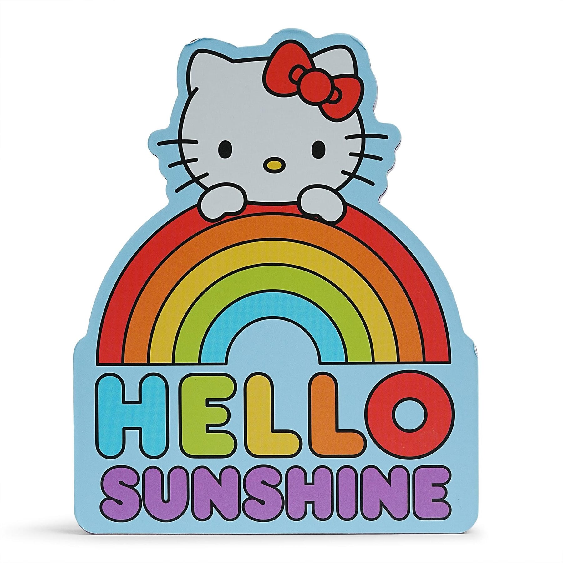 Sanrio Hello Kitty Rainbow Die-Cut Wooden Wall Art Sign