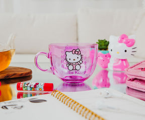 Sanrio Hello Kitty Pink Glass Mug | Holds 16 Ounces