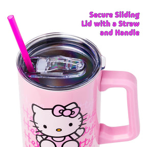 Sanrio Hello Kitty Pink Stainless Steel Tumbler | Holds 40 Ounces