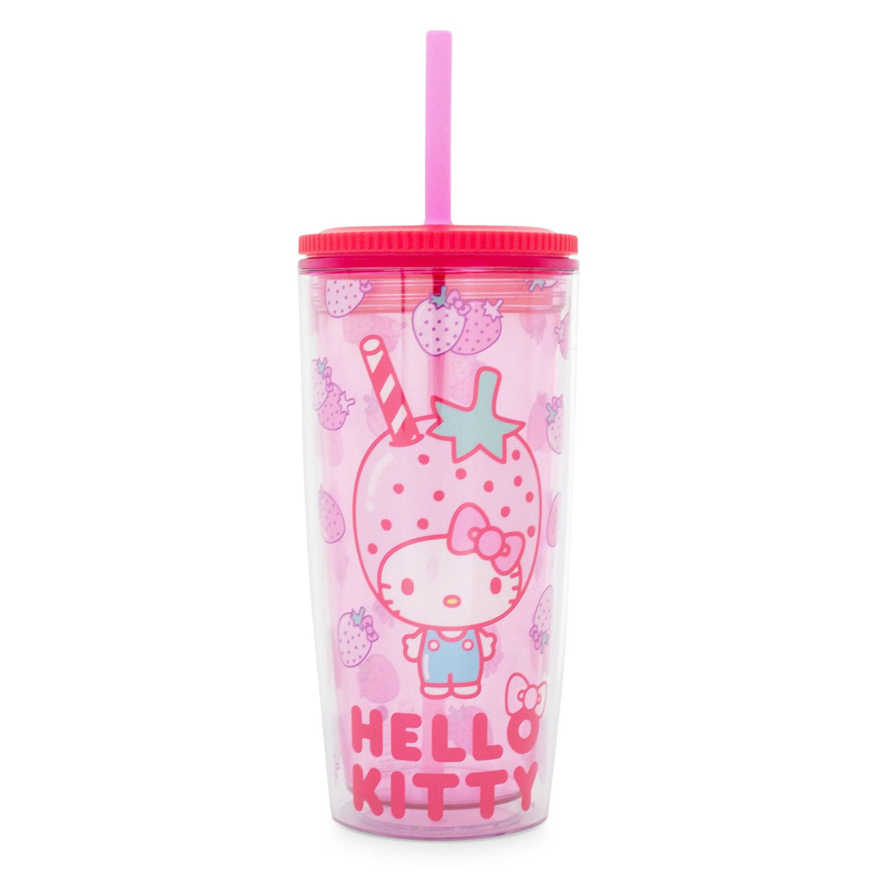 Cute Plastic Tumbler with Straw