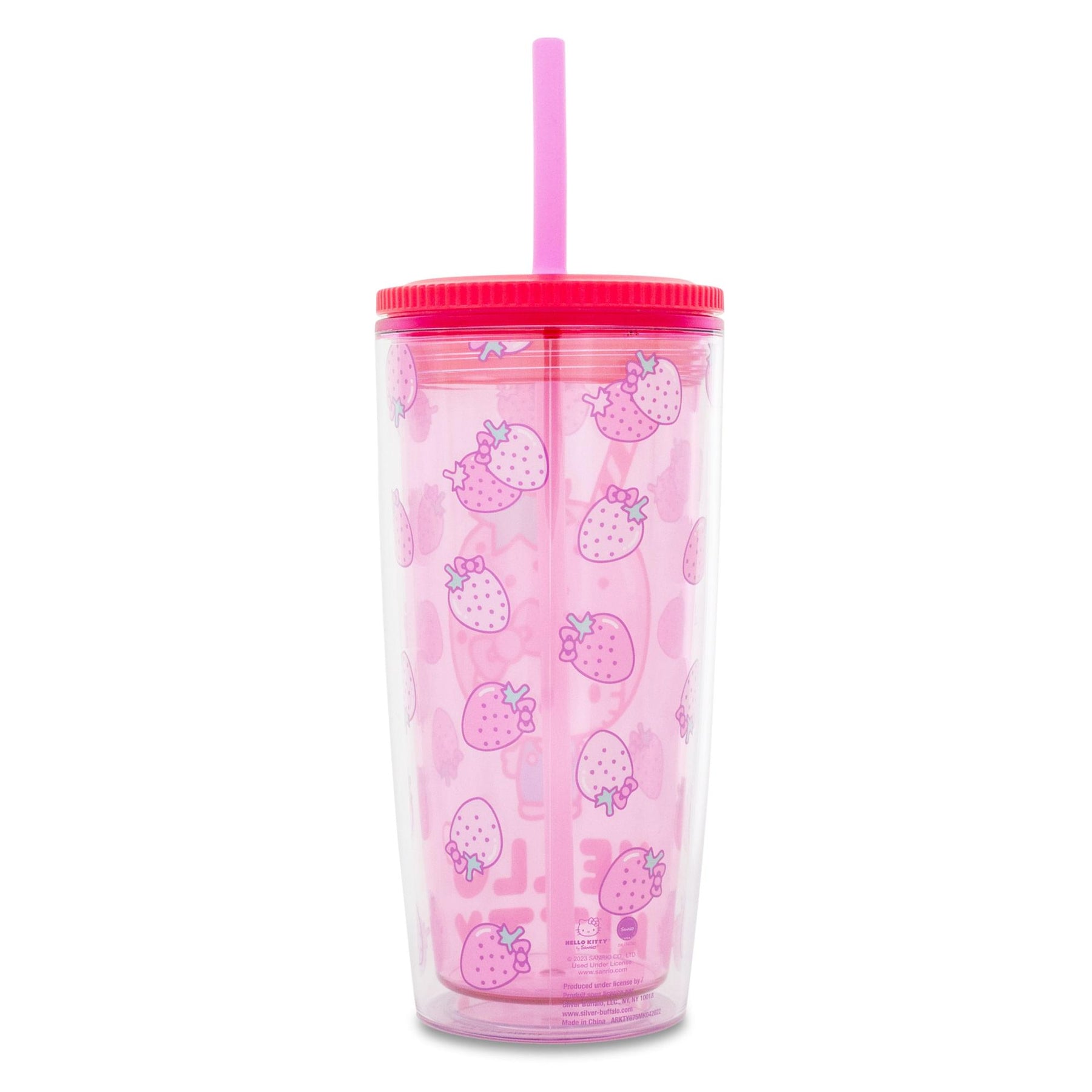 Strawberry Tumbler,Strawberry Cup-20 oz Skinny Tumbler with Lid and  Straw-Birthday Gifts for Women-Strawberry Decor,Strawberry  Accessories-Insulated