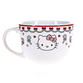 Sanrio Hello Kitty Holiday Ceramic Soup Mug | Holds 24 Ounces