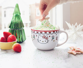 Sanrio Hello Kitty Holiday Ceramic Soup Mug | Holds 24 Ounces