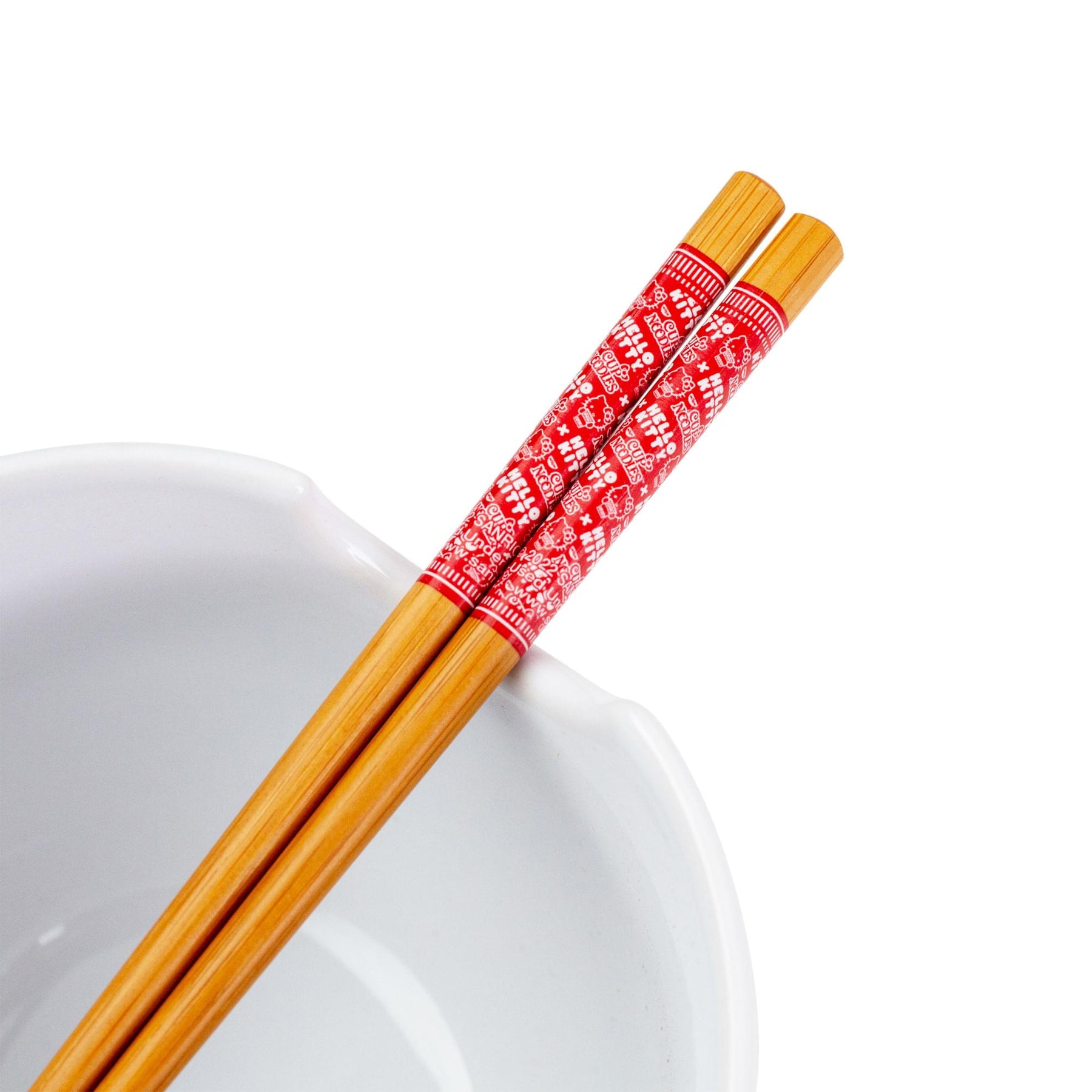 Sanrio Hello Kitty x Nissin 20-Ounce Ramen Bowl With Chopsticks and Spoon