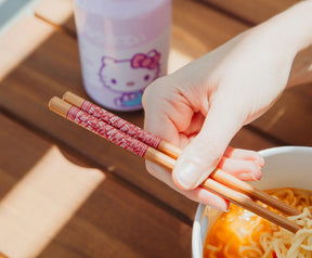 Sanrio Hello Kitty x Nissin 20-Ounce Ramen Bowl With Chopsticks and Spoon