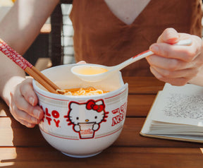 Sanrio Hello Kitty x Nissin 20-Ounce Ramen Bowl With Chopsticks and Spoon