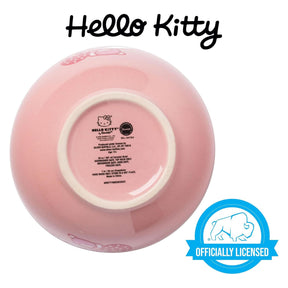 Sanrio Hello Kitty Strawberry Milk 20 Ounce Ceramic Ramen Bowl with Chopsticks