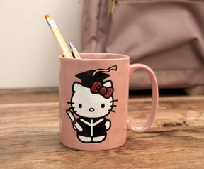 Sanrio Hello Kitty Graduation Ceramic Pottery Mug | Holds 17 Ounces