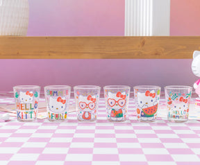 Sanrio Hello Kitty Summer Love 2-Ounce Mini Shot Glasses | Set of 6