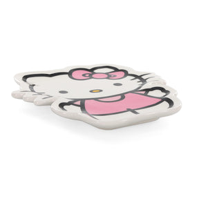 Sanrio Hello Kitty Pink Outfit Sculpted Ceramic Trinket Tray Dish