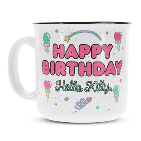 Sanrio Hello Kitty "Happy Birthday" Ceramic Camper Mug | Holds 20 Ounces