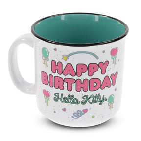 Sanrio Hello Kitty "Happy Birthday" Ceramic Camper Mug | Holds 20 Ounces